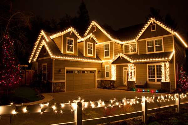 Christmas Light Installation in Gloucester example 1